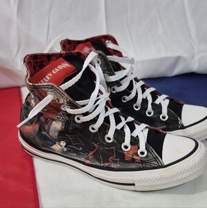 Converse Chuck Taylor All Star DC Comics Harley Quinn High Top Shoes W 7 Men 5